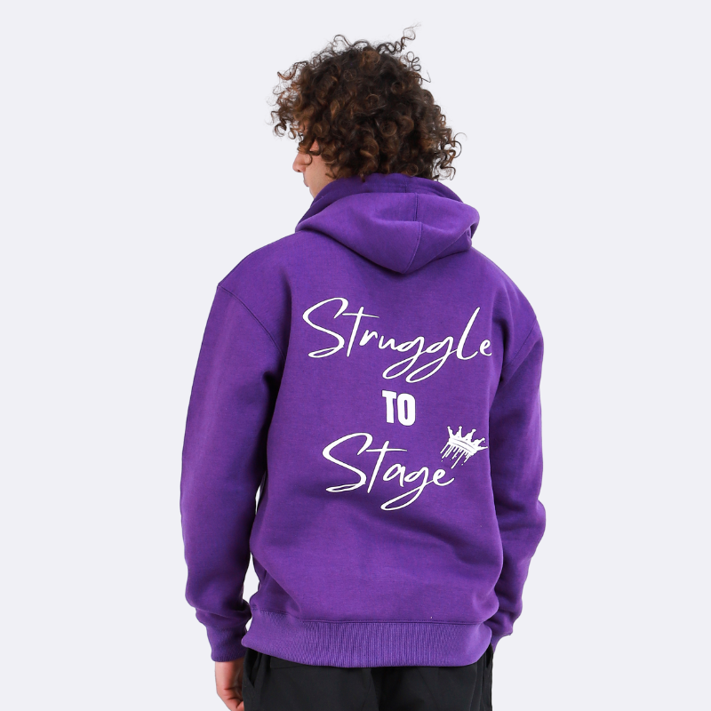 STRUGGLE TO STAGE PURPLE HOODIE